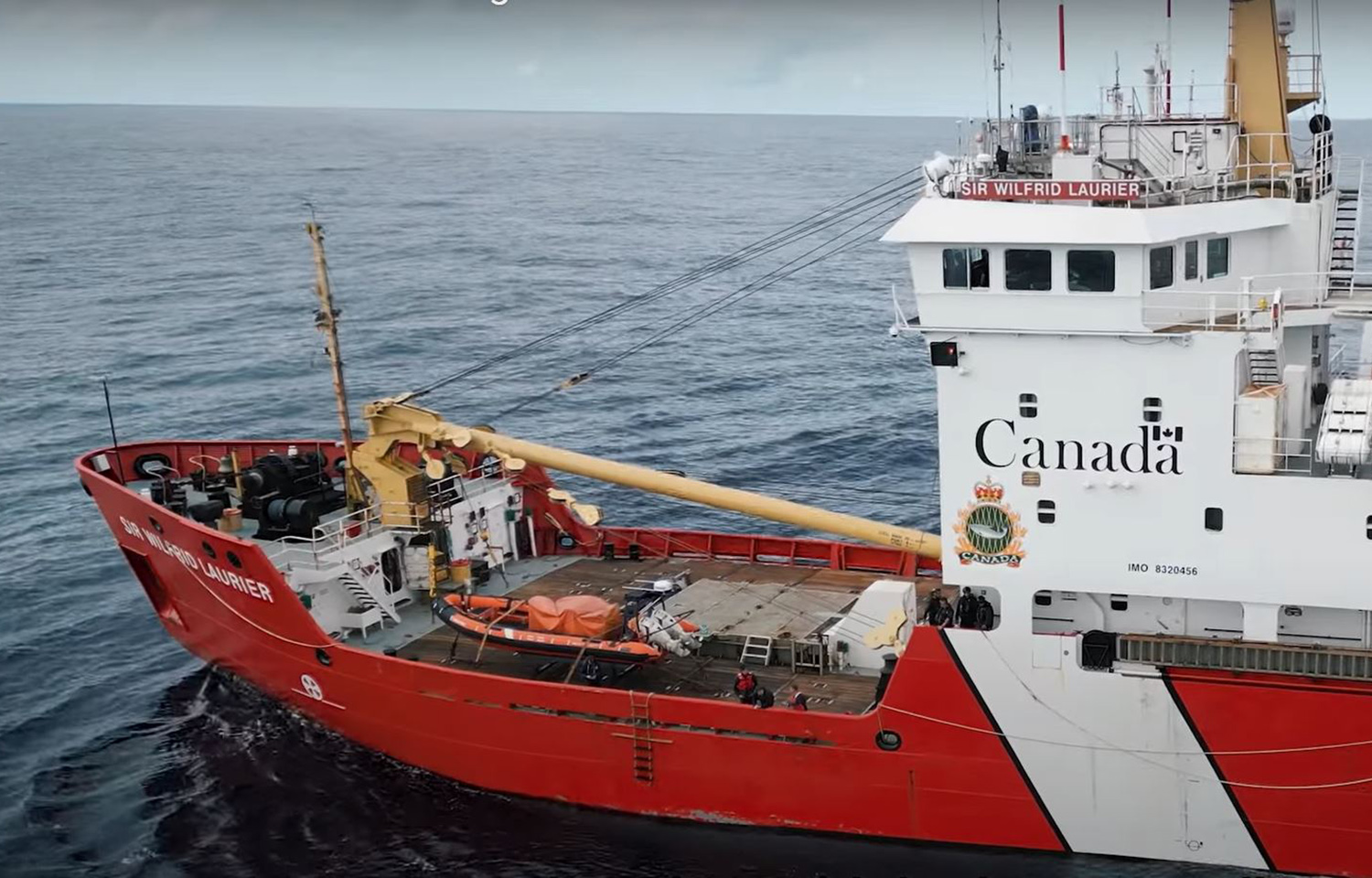 A photo of the CCGS Sir Wilfrid Laurier