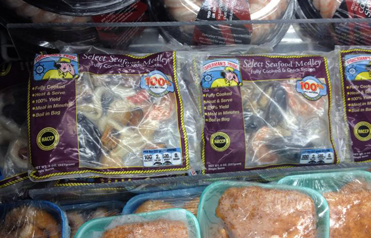 Seafood medley sold under Ruggiero Seafood's Fisherman's Pride brand.