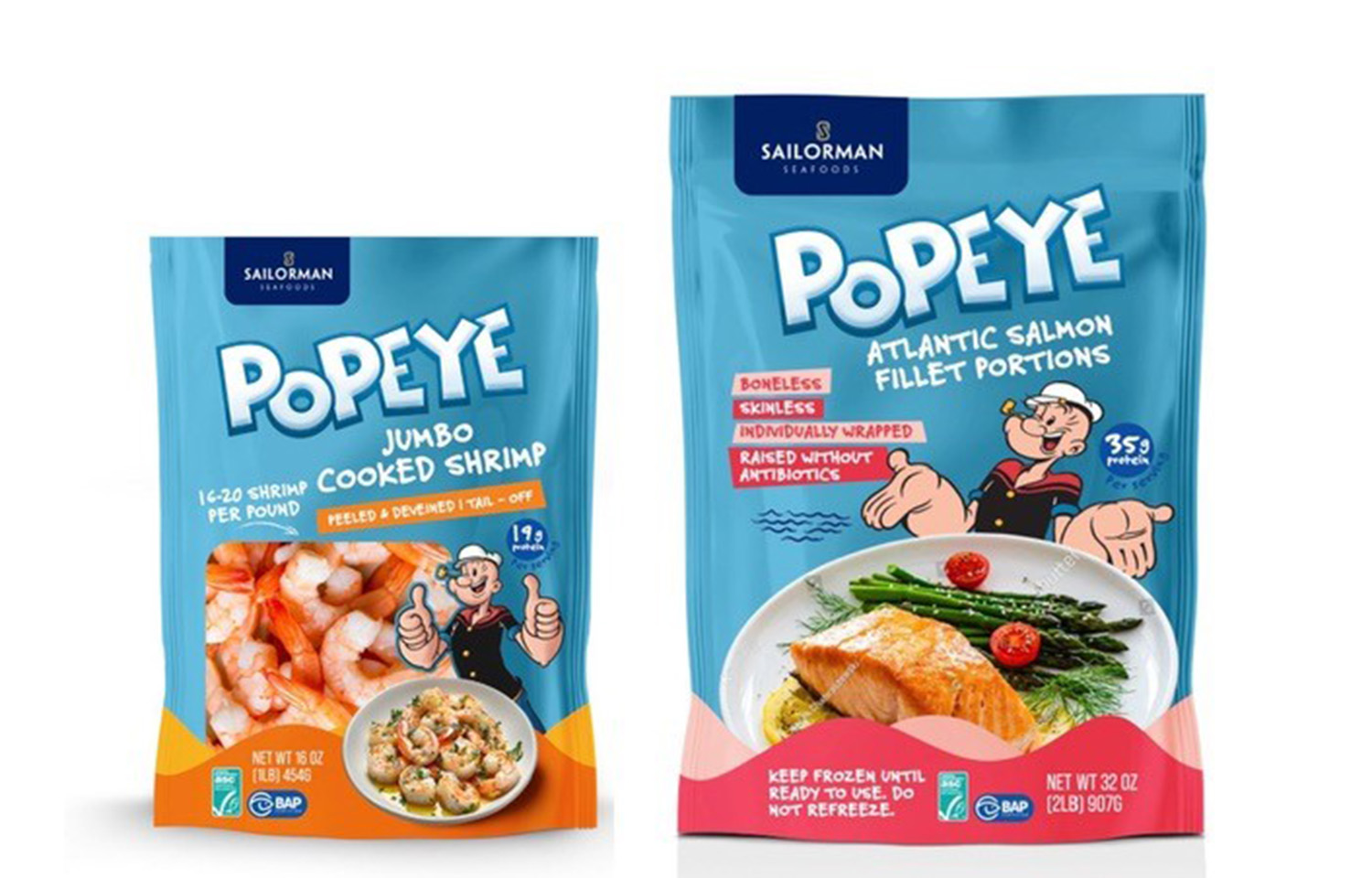 Noronha Pescados' Popeye Seafood branded products