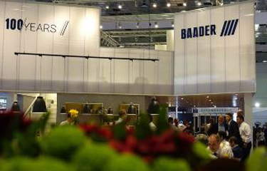 A trade show booth for Baader