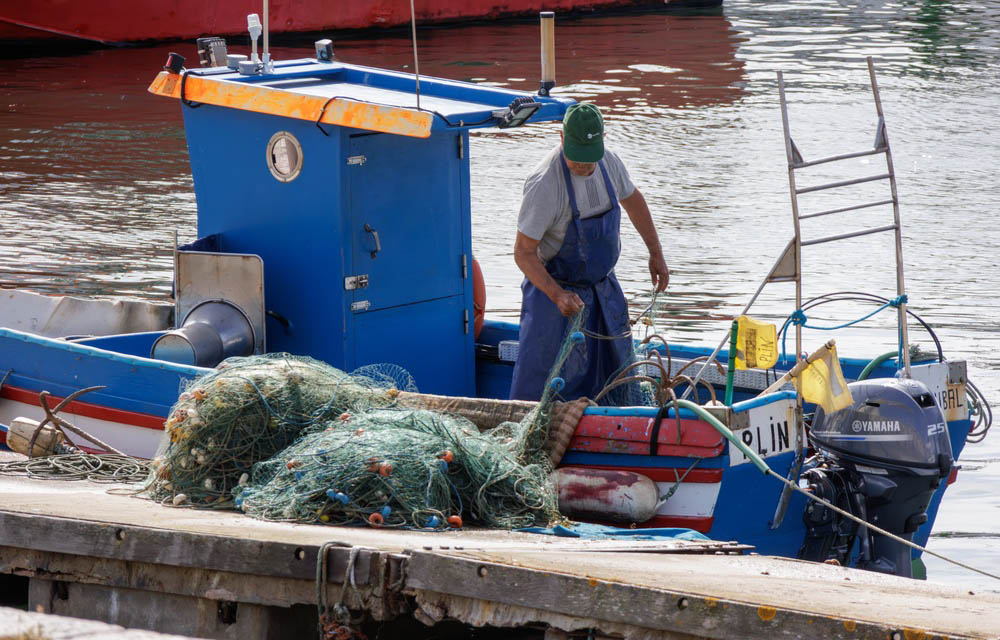 A commercial fisher in Portugal