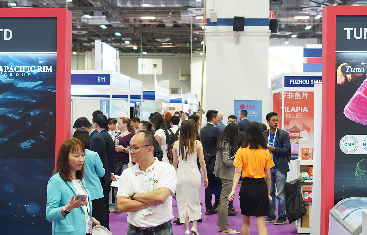 Attendees at the 2023 Seafood Expo Asia
