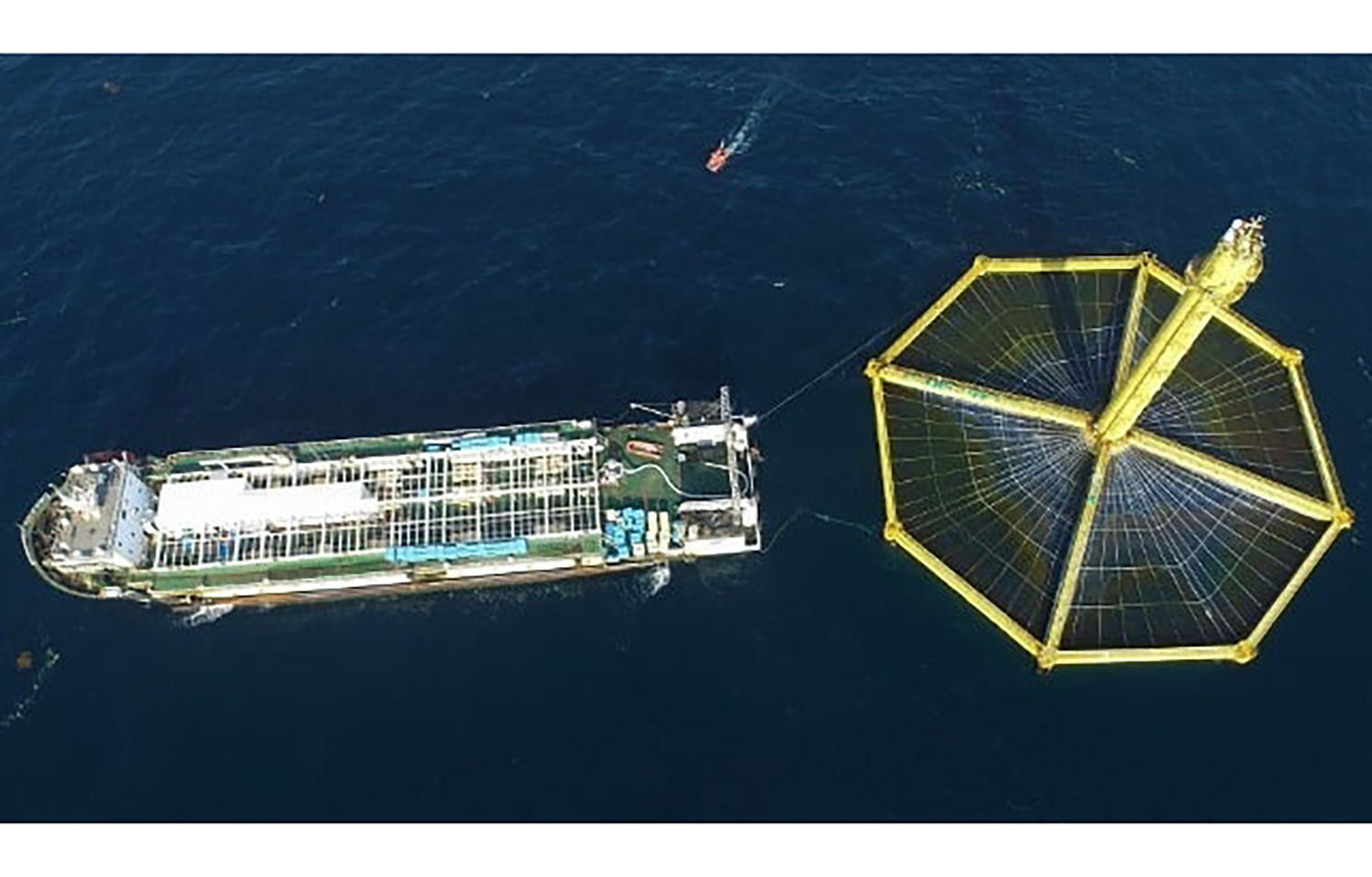 The Deep Blue 1 offshore salmon farm