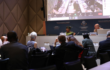 A meeting of the World Trade Organization