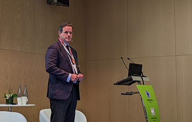 Europêche President and Secretary General of CEPESCA Javier Garat Perez speaking during Seafood Expo Global 2022