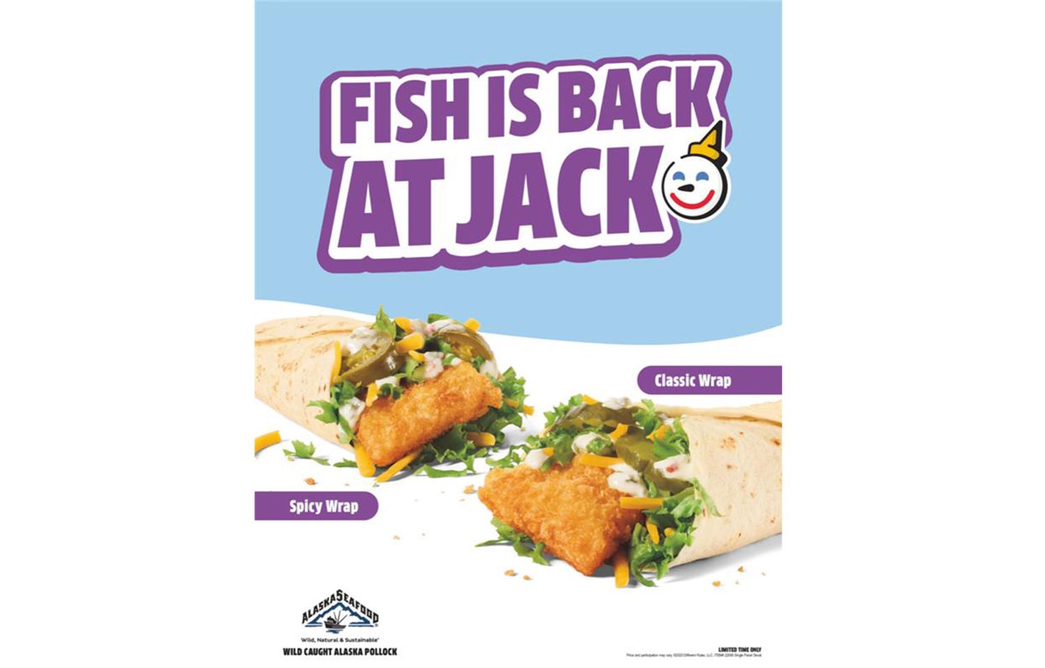 Jack in the Box's Lent special featuring Alaska pollock.