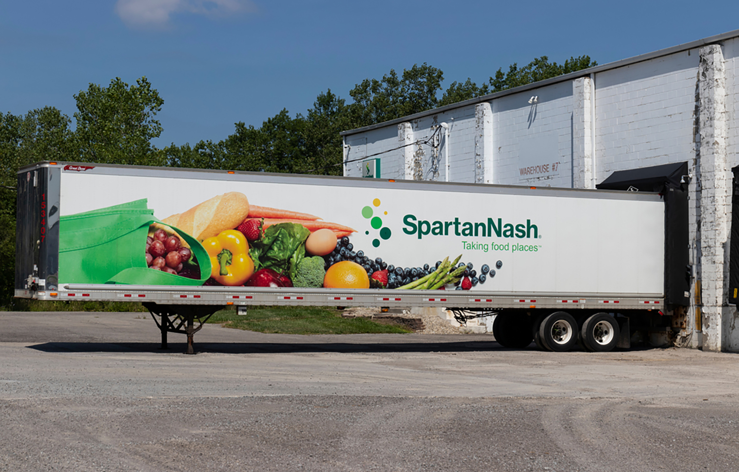 A SpartanNash delivery truck