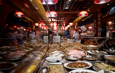 A restaurant in China.