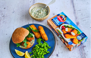 Birds Eye cod fish fingers.
