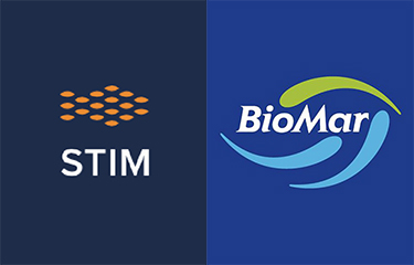 The logos for STIM and for BioMar