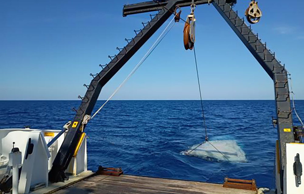 researchers sampling the Gulf of Mexico