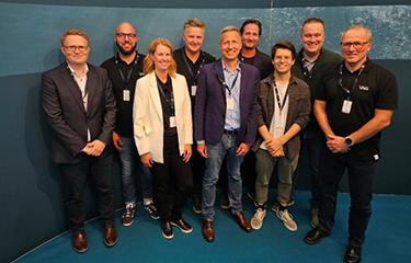 Representatives of Swiss Blue Salmon and VAQ.