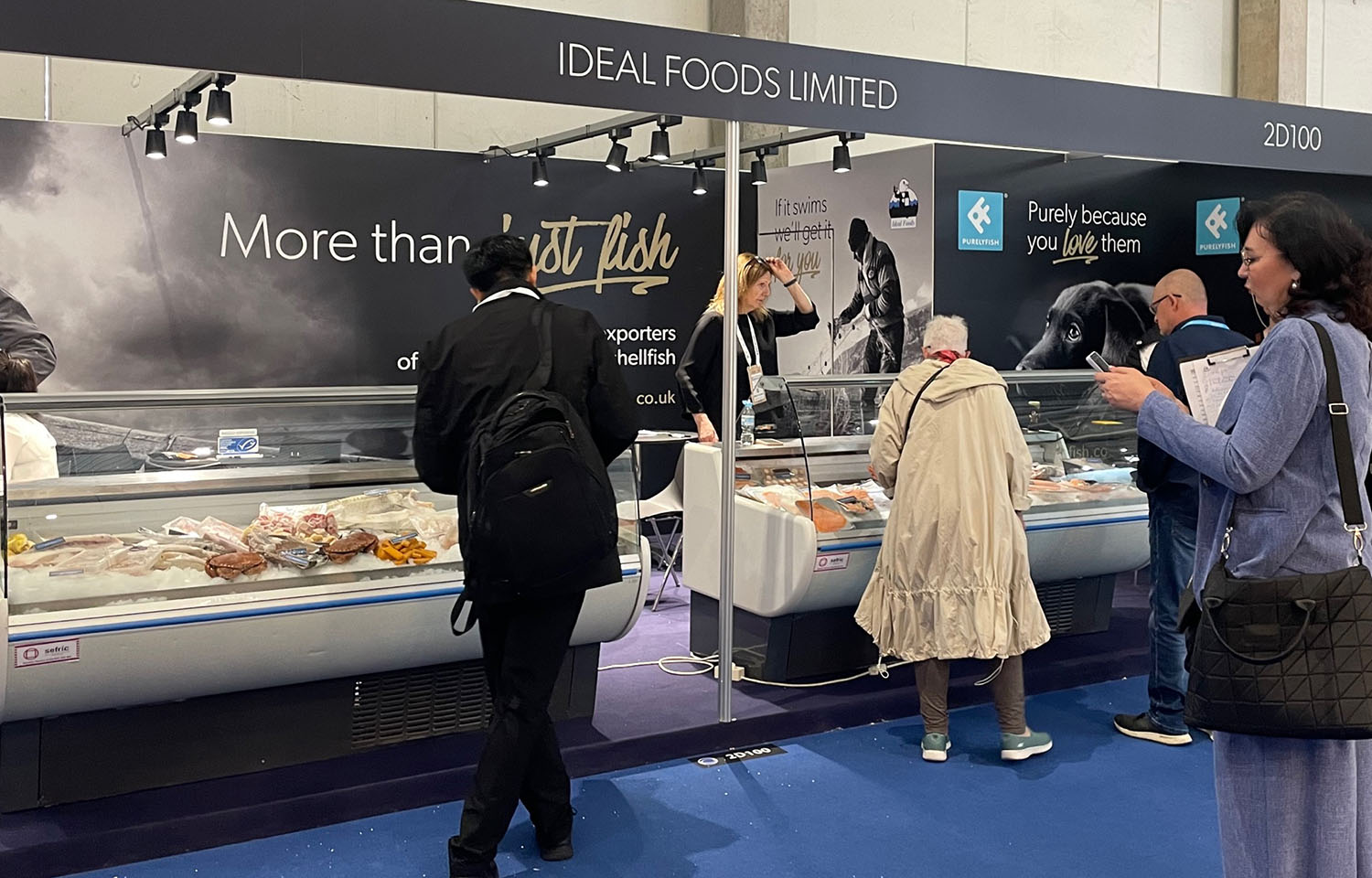 The Ideal Foods Limited booth at Seafood Expo Global.