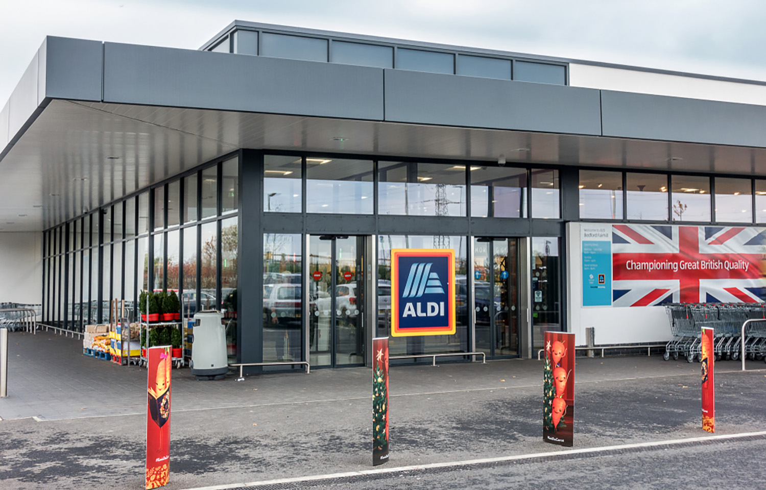 An Aldi location in Bedford, England