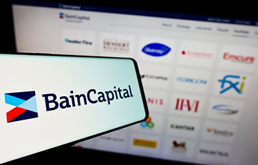 A screenshot of Bain Capital's website.