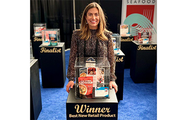 Thunder’s Catch’s Wild Salmon Chowder, the winner of a Symphony of Seafood award and a Seafood Excellence Award.