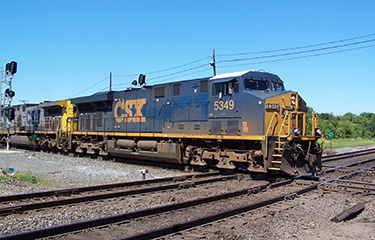 A cargo train in the U.S.