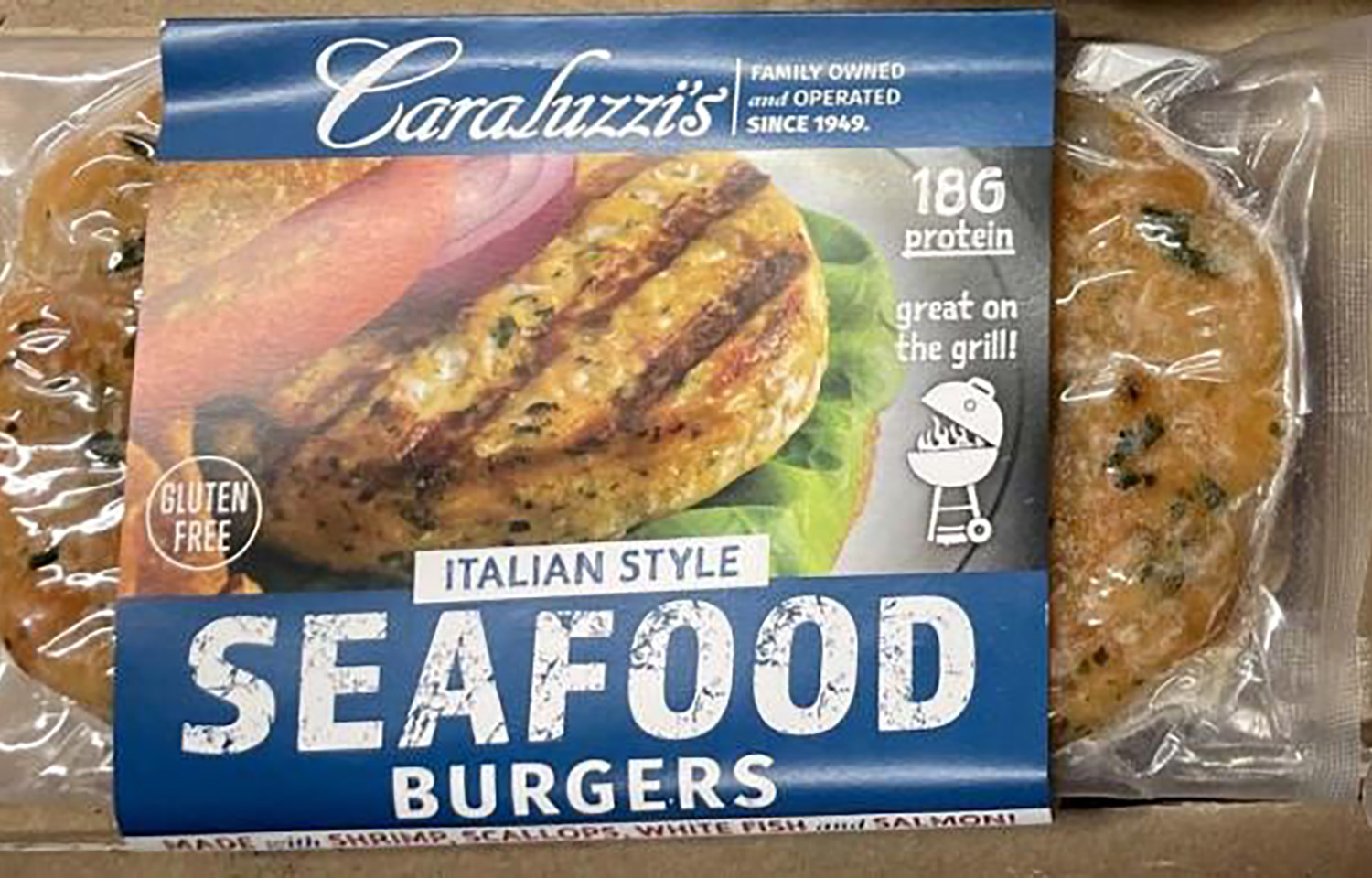 Caraluzzi's Italian Style Seafood Burgers have been voluntarily recalled due to the mislabeling of egg in the recipe list