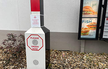 An Arby's fast food order station