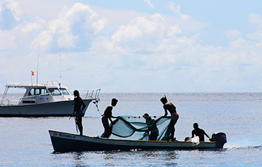 Fishers in the South Pacific