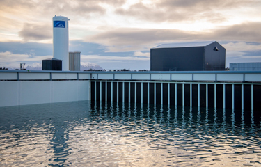 A rendering of the future Andfjord Salmon laminar flow-through salmon farm.