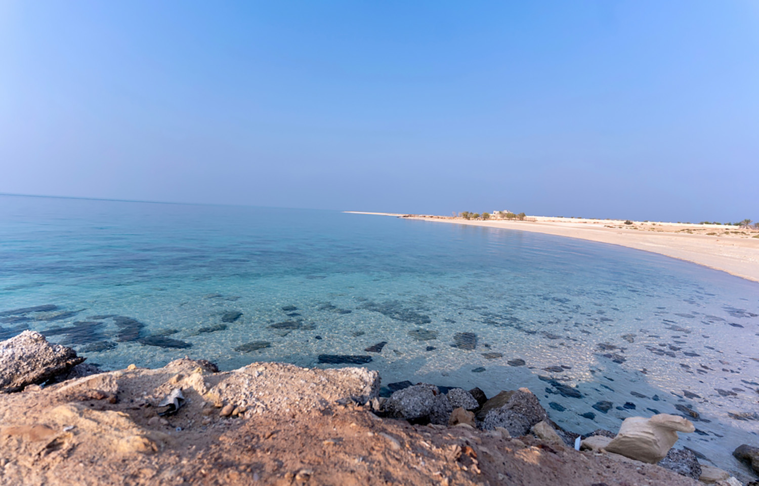 The waters off of Delma Island, where Abu Dhabi has invested in six floating sea cages