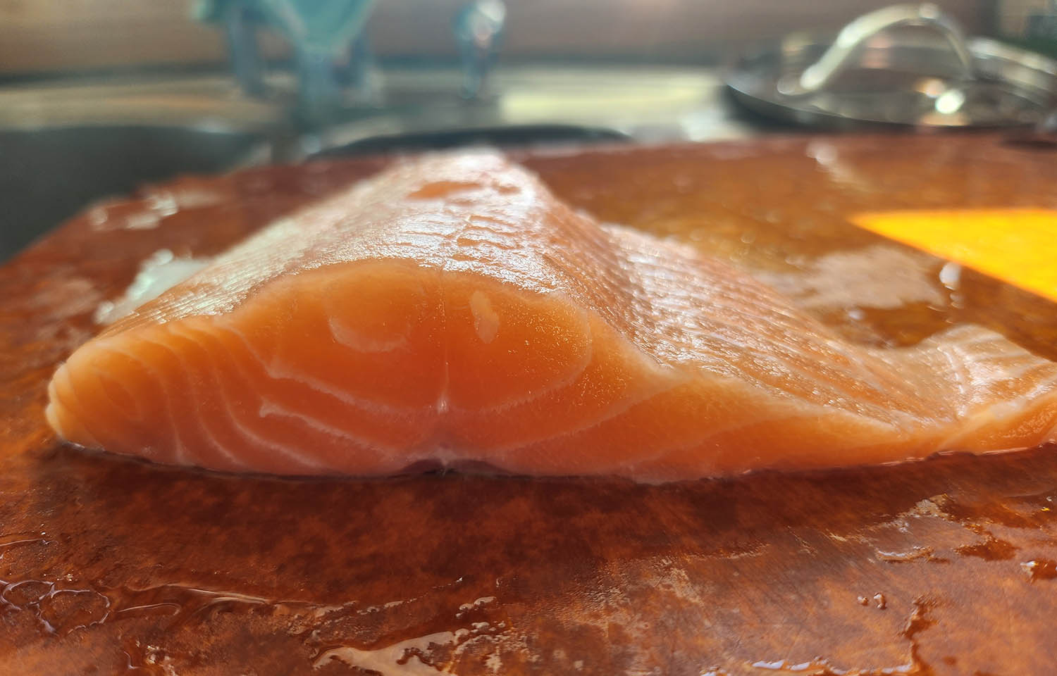 A fillet of salmon made of fish raised by SIFT Group