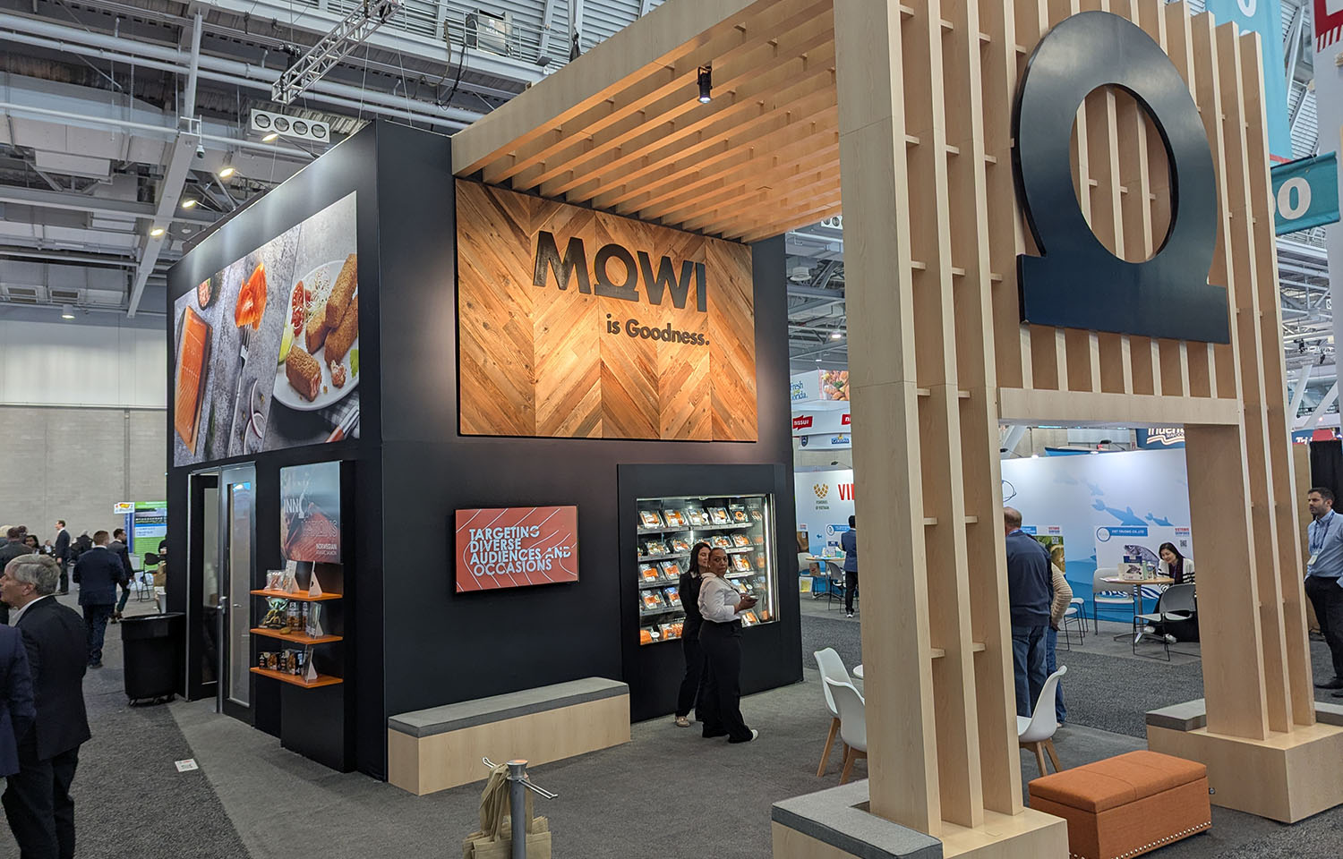Mowi's booth at Seafood Expo North America