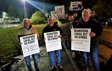 Striking Sysco workers.