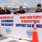 ILA members, like these members in Boston, started strike actions on 1 October 2024, after their current contract expired