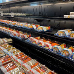 Sushi section at a grocery store