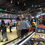 The interior of a grocery store in China.