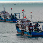 Chinese vessels in the Strait of Singapore