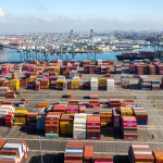 Shipping containers at the Port of Los Angeles