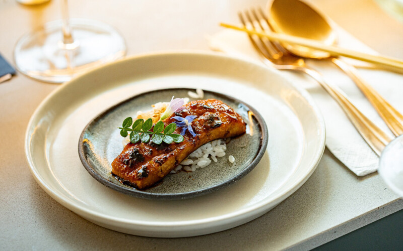 Forsea's cell-cultured Unagi Kabayaki, a traditional Japanese dish made up of grilled fresh eel on a bed of rice | Photo courtesy of Forsea