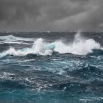 A stormy wave on the North Atlantic