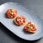 Tuna tartar made with a tuna analog by AQUA Cultured Foods
