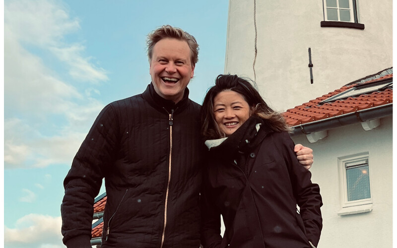 Klas Vangen, Maritech general manager for Europe and Asia, and Joan Lu Fiksdal, product manager, in Urk.