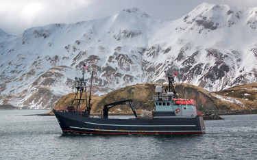 An Alaskan crab fishing vessel