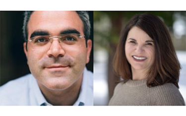 Bristol Seafood's Peter Handy and Route to Market’s Jennifer Bushman.