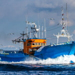 A Japanese fishing boat.