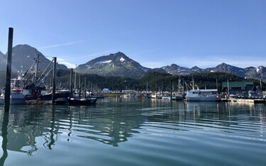 The harbor in Cordova, Alaska.