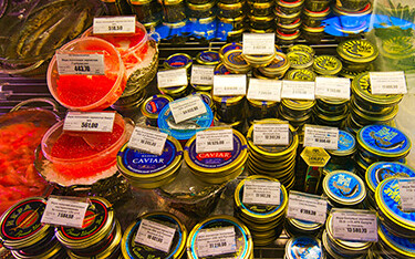 Caviar and other sturgeon products are high on the list of goods Russia wants to add mandatory barcodes to.