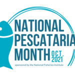 The logo for National Pescatarian Month in 2021