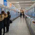A chilled grocery aisle in the U.K.