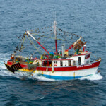A Mexican shrimp boat. The U.S. is lifting its ban on wild-caught shrimp from Mexico.