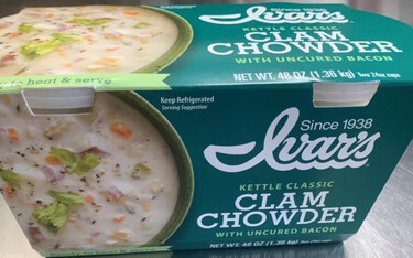 Ivar’s Soup and Sauce Company is recalling nearly 15,000 sleeves of clam chowder sold at Costco because it may contain pieces of plastic.