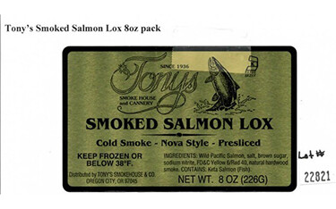 Eugene, Oregon, U.S.A.-based Oregon Lox Company is recalling certain lots of Aqua Nova, North Coast, and Tony’s Wild Cold Smoked Keta Salmon Lox due to the potential it is contaminated with Listeria monocytogenes.