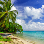 A beach on the island of Kiribati