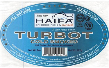 Haifa Smoked Fish is expanding its recall of Turbot Cold Smoked packages.